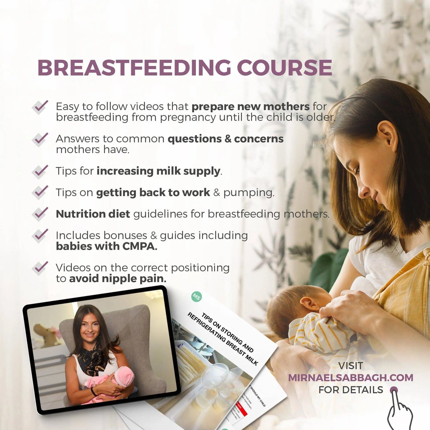 0-6 Months - Breastfeeding Success Course - Arabic Version - mirnaelsabbagh